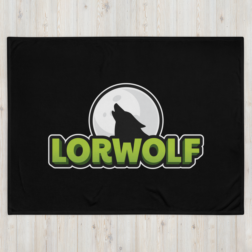 Lorwolf Throw Blanket - Black